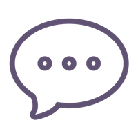 speech bubble purple transparent