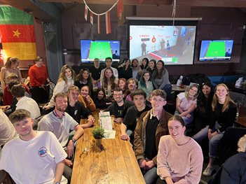 Students at a pub