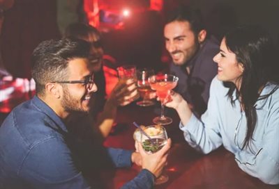 Students drinking 2