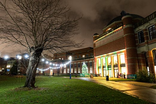 campus lit up